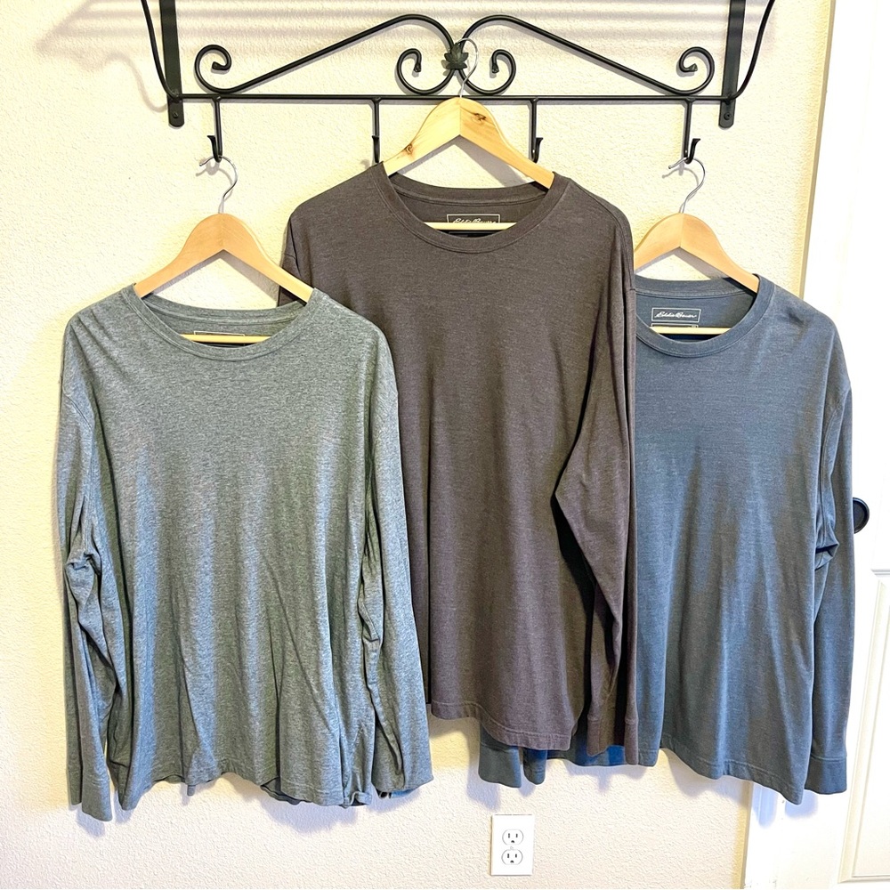 Eddie Bauer Gray Legend Wash Shirt Trio XXL